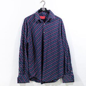 Headmaster NBA New Jersey Nets AOP Button Shirt XL Y2K Hip Hop